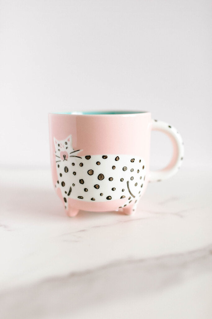 Dotty Cat Critter Mug