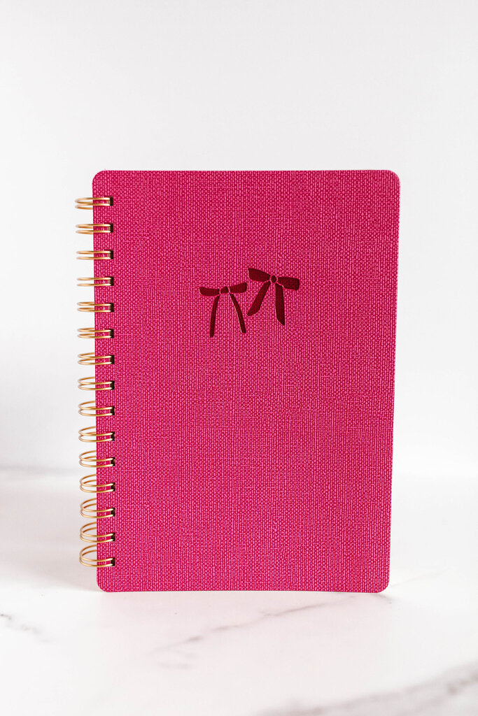 Pink Punch Bow Notebook