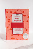 Fresh-Picked Cherries Casey Notebook with Phone Loop