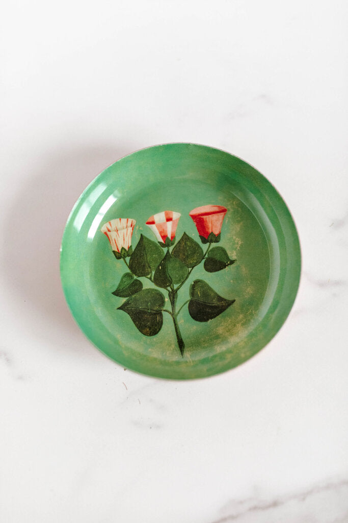 Round Enamel Tray - Festival of Flowers