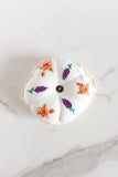rose and lavender pincushion