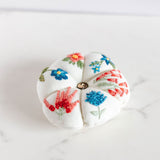 pink and blue pincushion