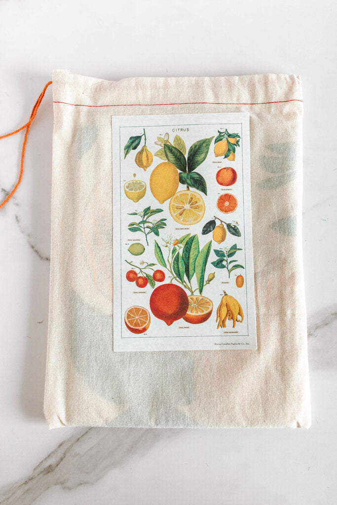 citrus tea towel
