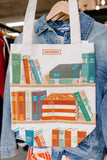 library canvas tote