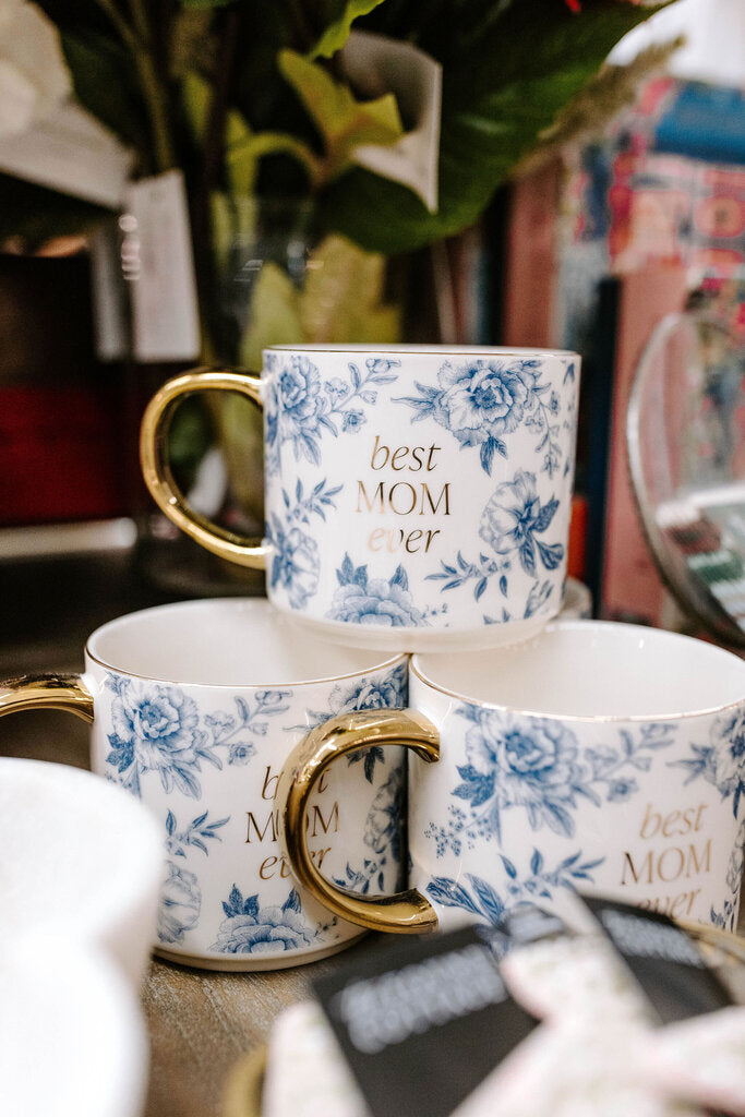Blue Delft Best Mom Ever Mug