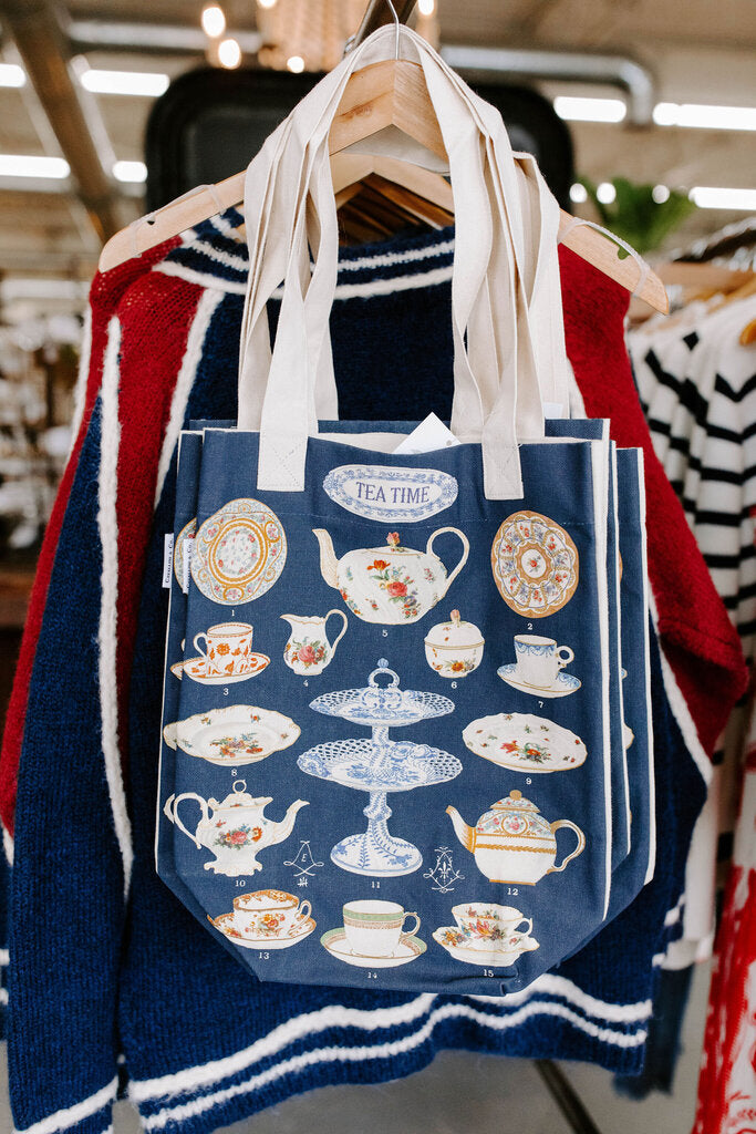 tea time tote bag
