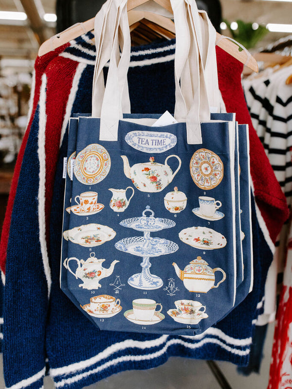 tea time tote bag