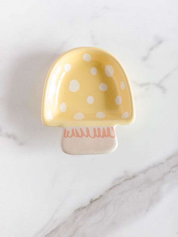 yellow mushroom dish