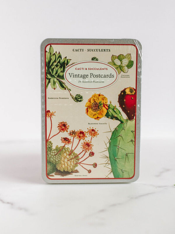 succulents postcard set
