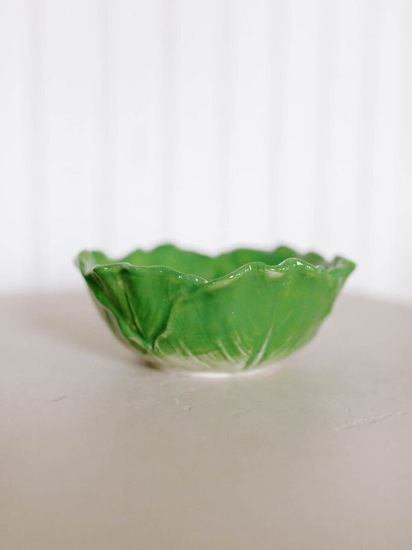 6.5" green cabbage bowl
