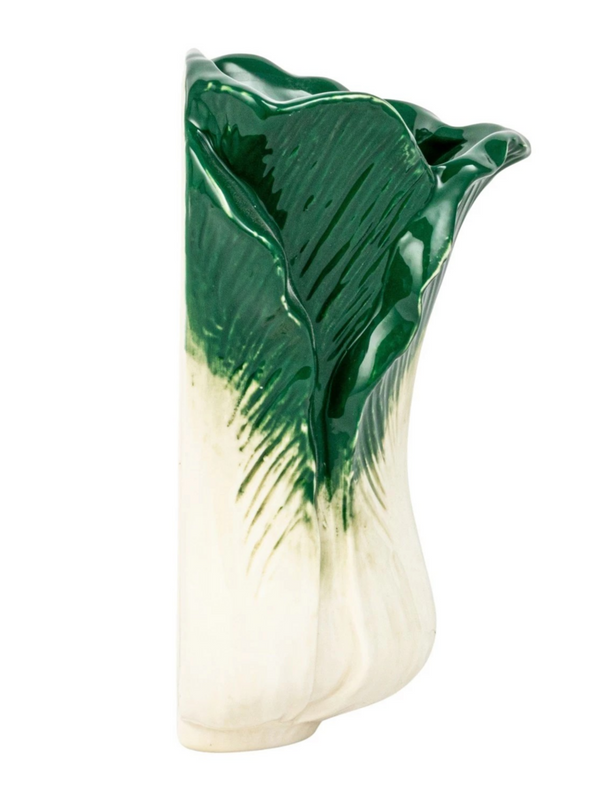 stoneware cabbage shaped wall vase