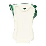 stoneware cabbage shaped wall vase