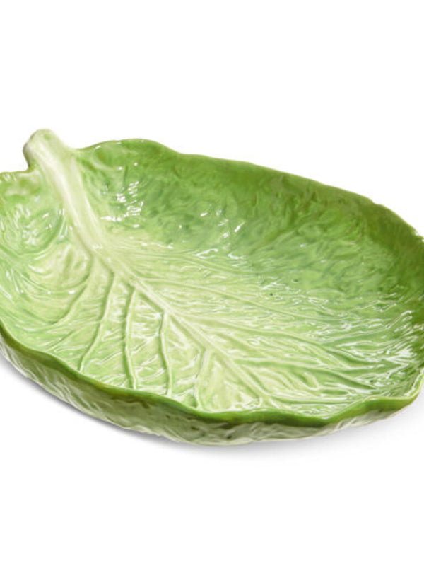 14" green cabbage tray