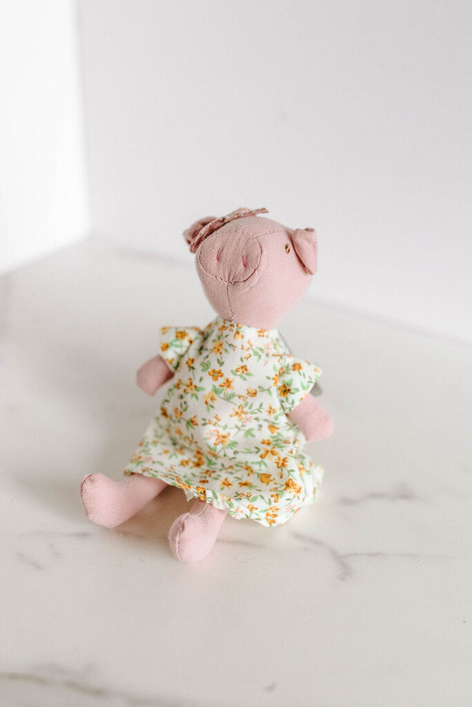 small pig in dress