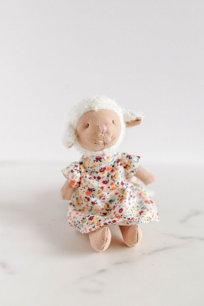 small lamb in dress