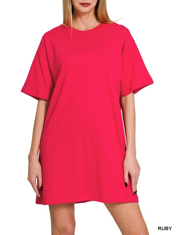 ruby round neck T-shirt dress