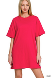ruby round neck T-shirt dress