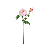 24.5" light pink real touch peony flower bloom