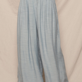 light blue Pleated Wide Leg Pants