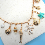 Sea Inspired Charm Necklace