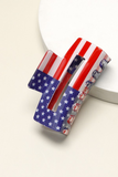 medium flag hair claw