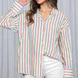 multi blue long sleeve striped shirt