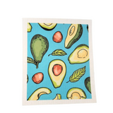 patterned teal avocado swedish kitchen dish towel