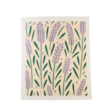 lavender patterned swedish dishcloth