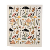 summer mushroom pattern sedish dishcloth