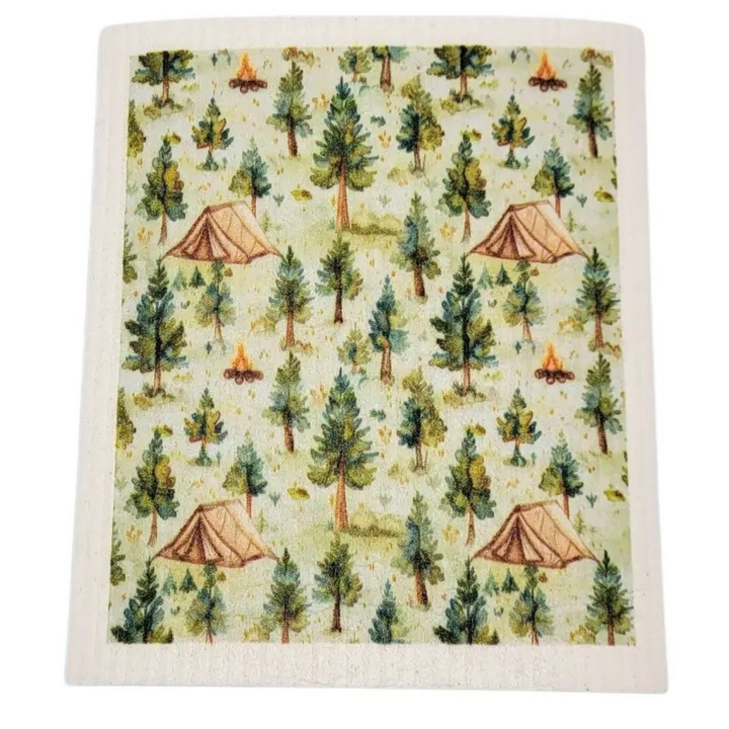 summer camping tent swedish dishcloth
