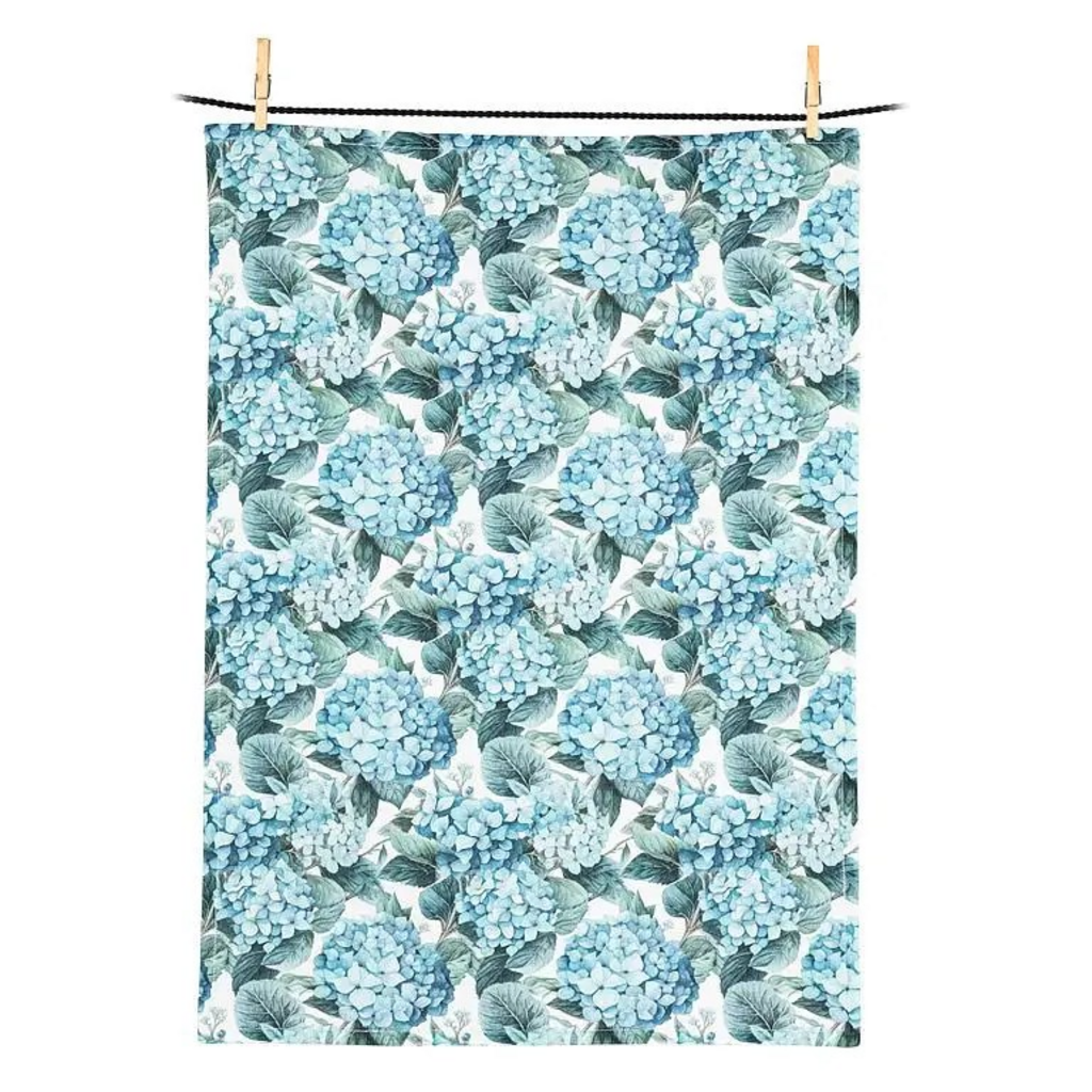 Hydrangeas Kitchen Towel-20x28"L
