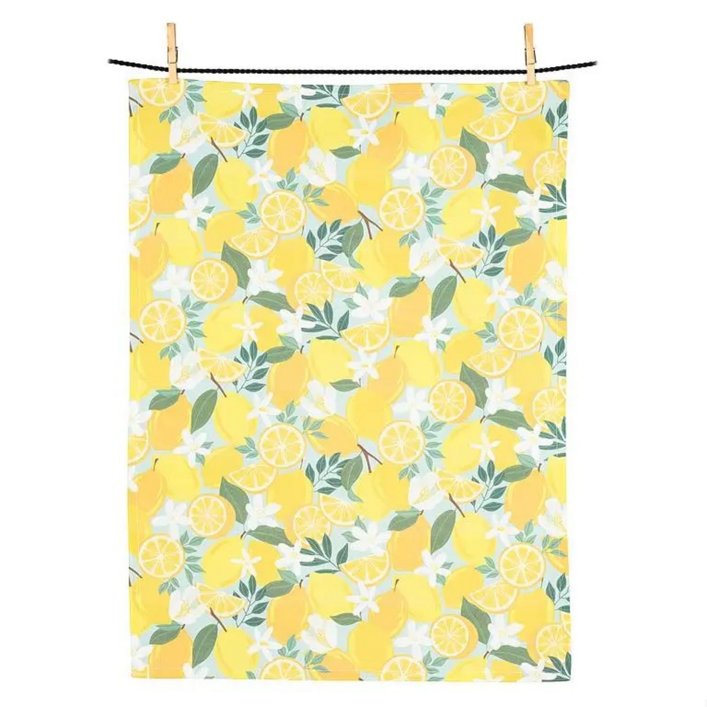 Lemons & Blossoms Kitchen Towel-20x28"L