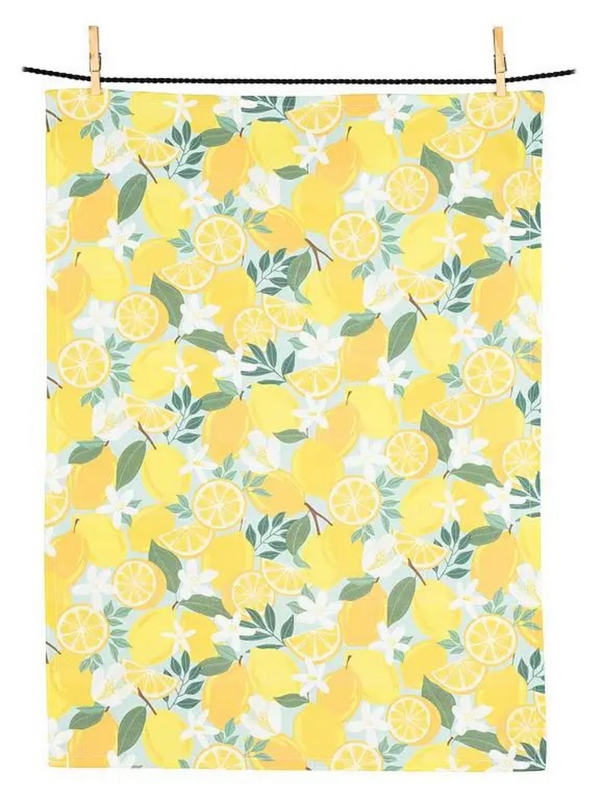 Lemons & Blossoms Kitchen Towel-20x28"L