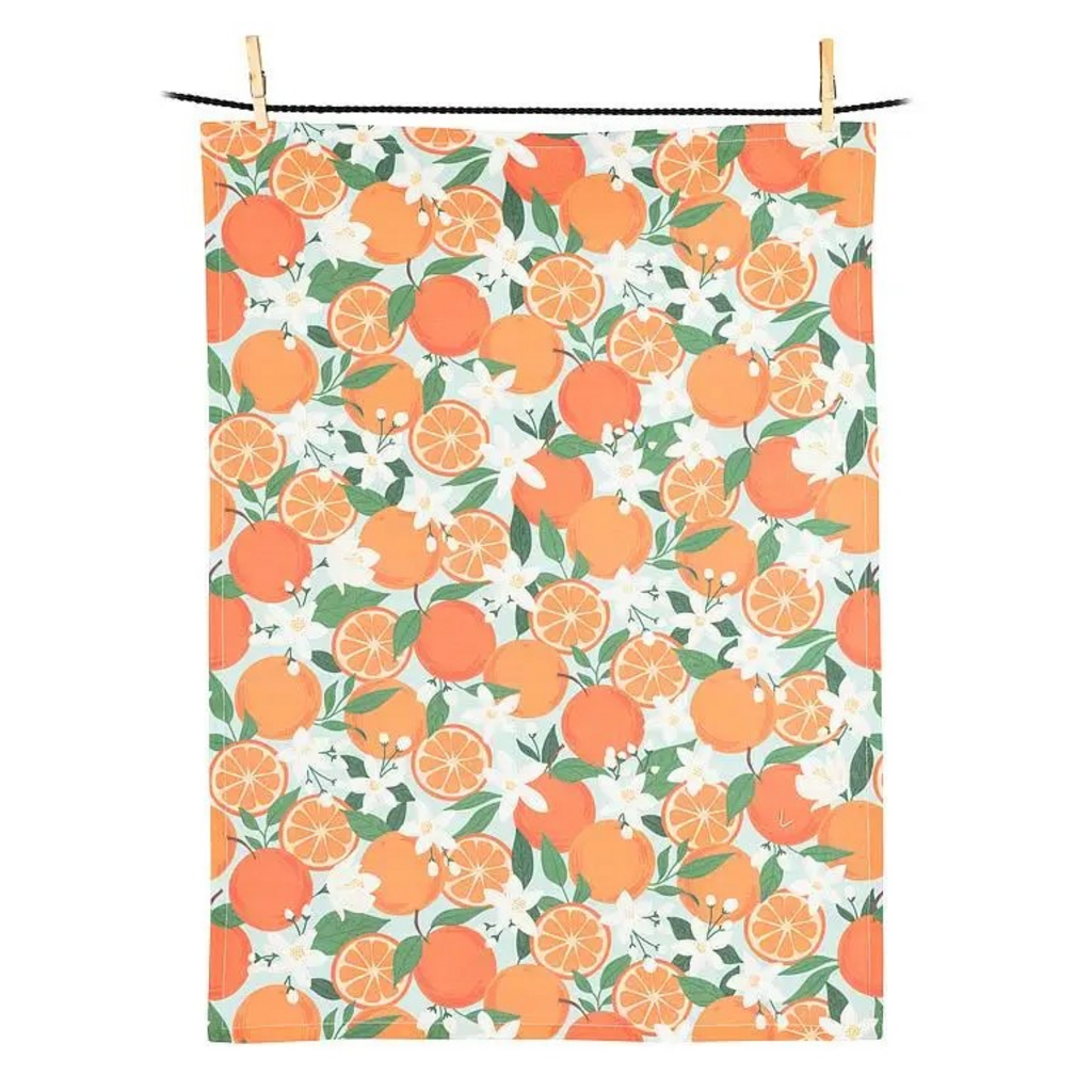 Oranges & Blossoms Kitchen Towel-20x28"L