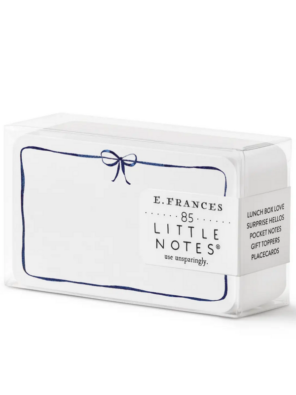 navy bow little notes