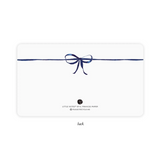 navy bow little notes