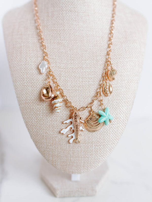 Sea Inspired Charm Necklace