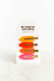 sunset creaseless hair clips