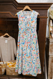 Colorful Print Bow Tie Dress