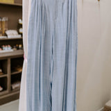 light blue Pleated Wide Leg Pants