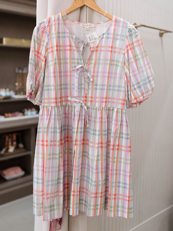 Plaid Baby Doll Dress