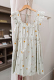 Sage Embroidered Dress