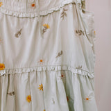 Sage Embroidered Dress