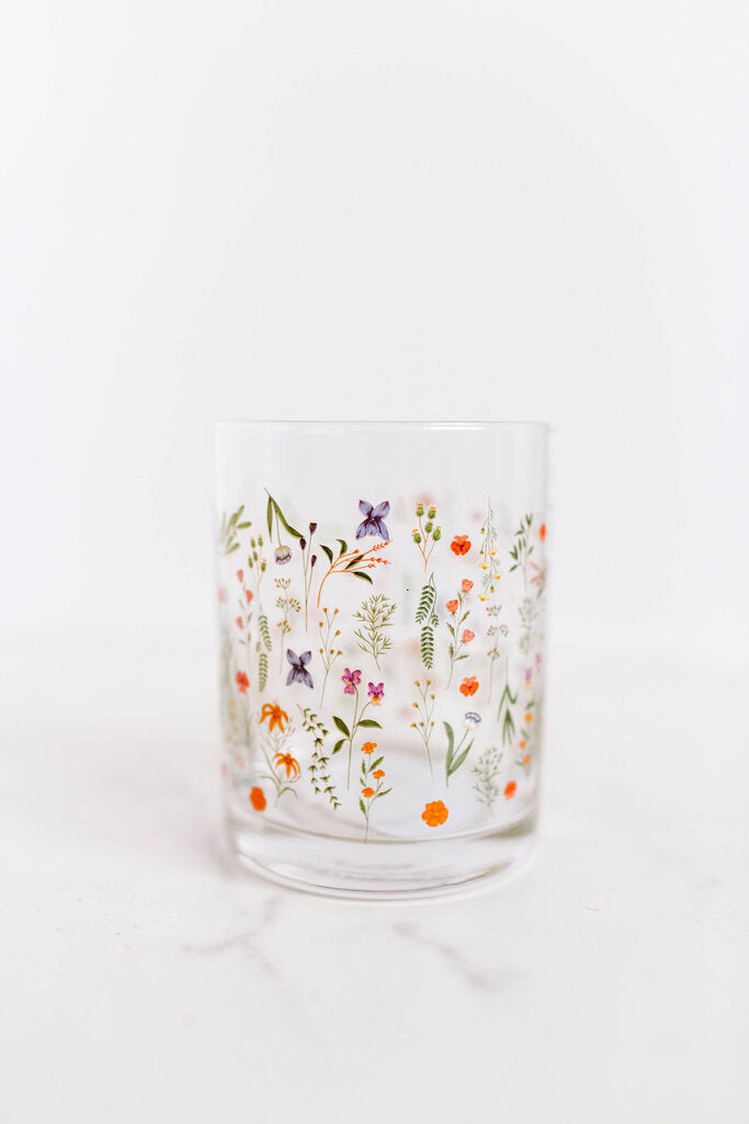 Boho Floral Glass