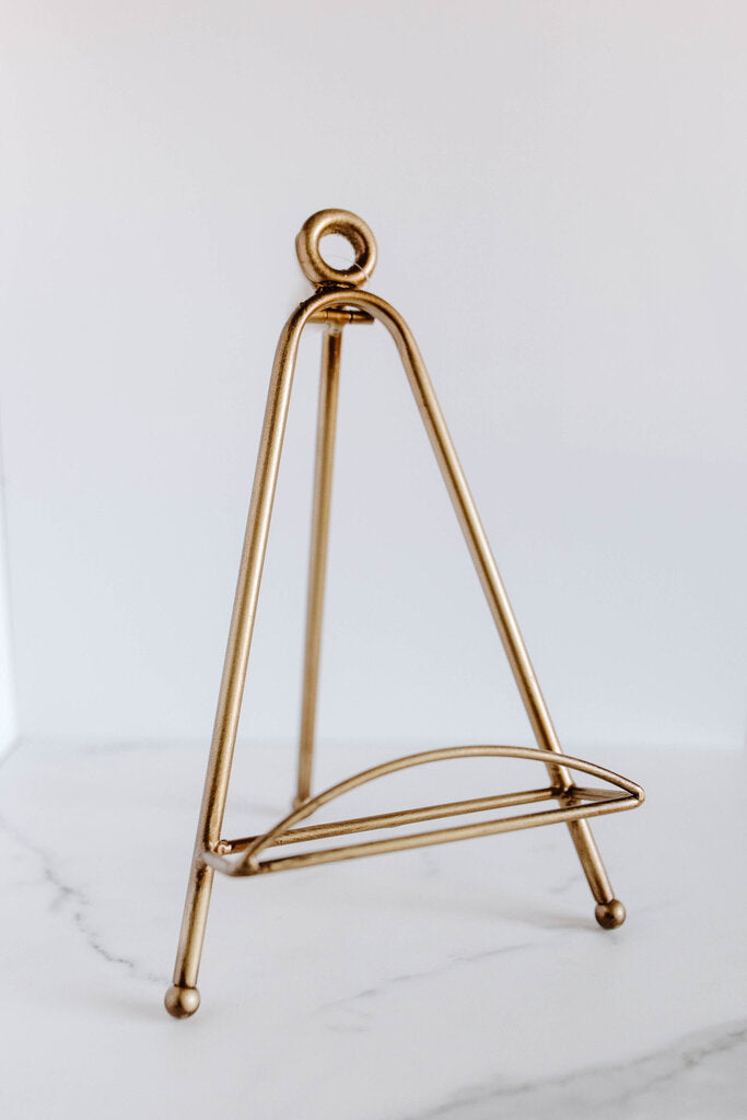 Boho Brass Folding Easel Metal