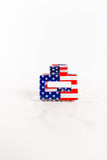 small flag hair claw