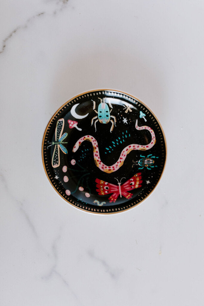 midnight garden trinket dish