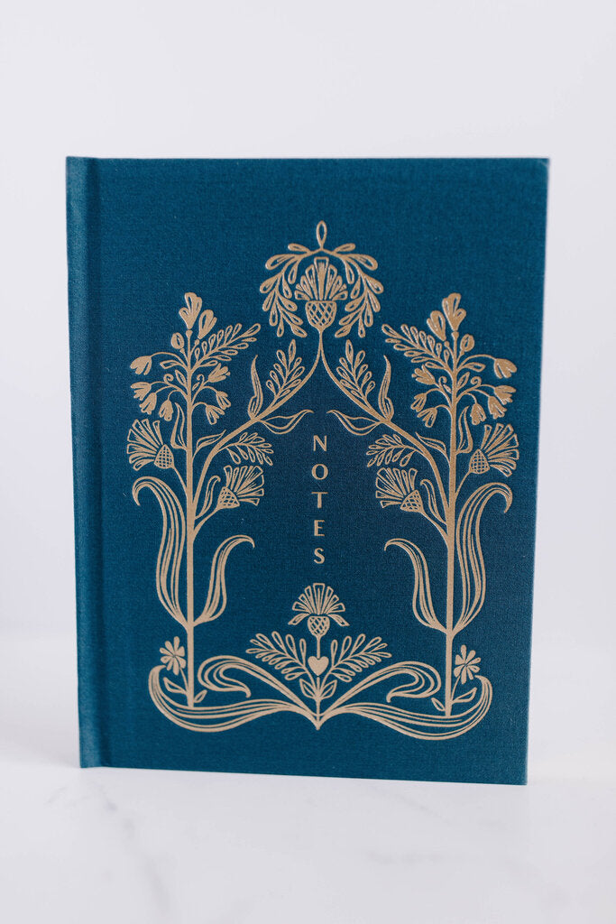 Golden Thistle Book cloth Hardcover Notebook