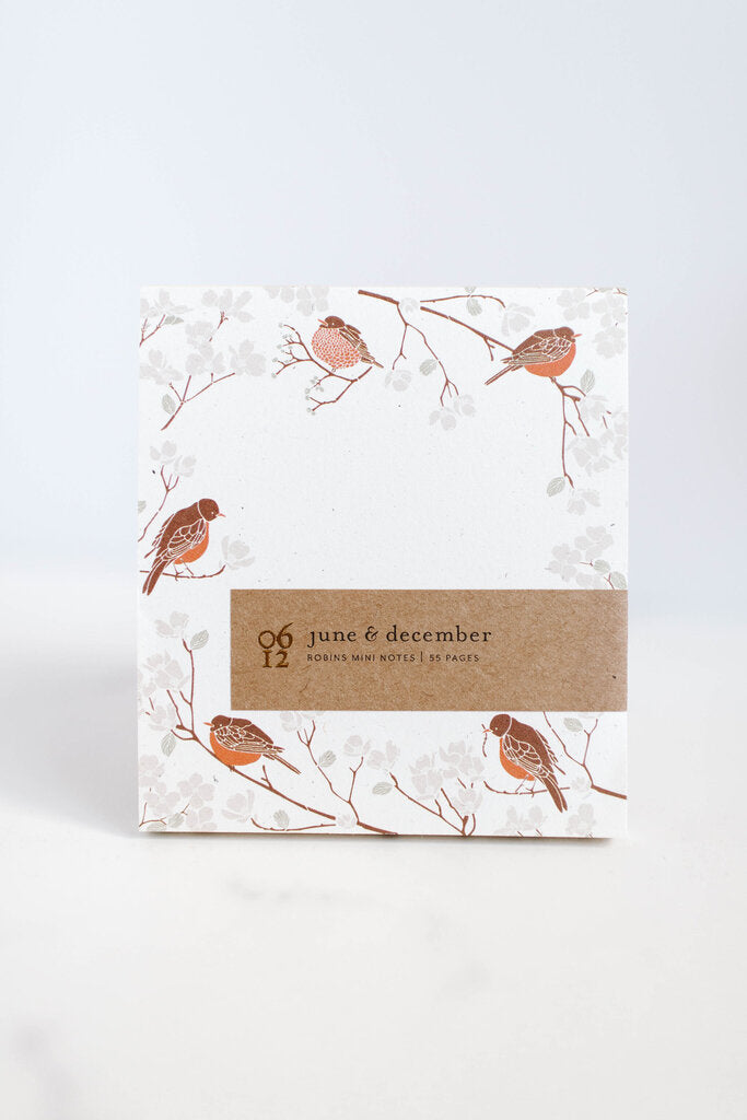 Robins Mini Notes / Recycled Notepad