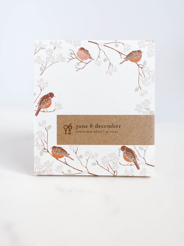 Robins Mini Notes / Recycled Notepad